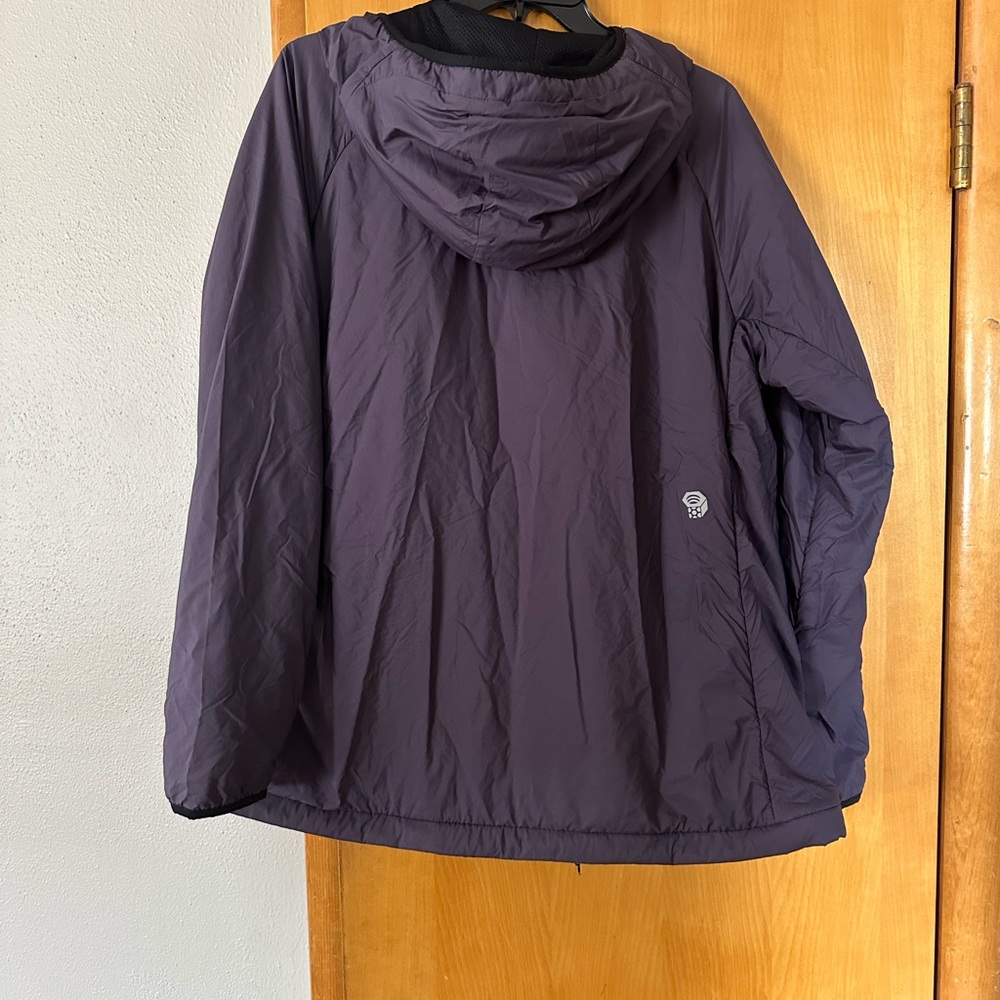 Mountain Hardwear kor airsheild Purple Hooded Jacket xl nwot - Picture 4 of 6